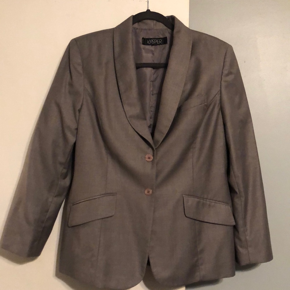 Kasper Petite Gray Size 10 Blazer